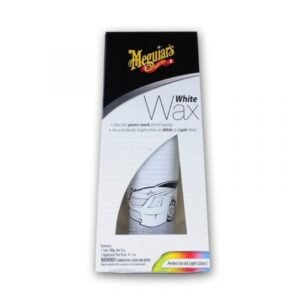 MEGUIARS WHITE WAX 7 OZ TUBE WITH APPLICATOR PAD