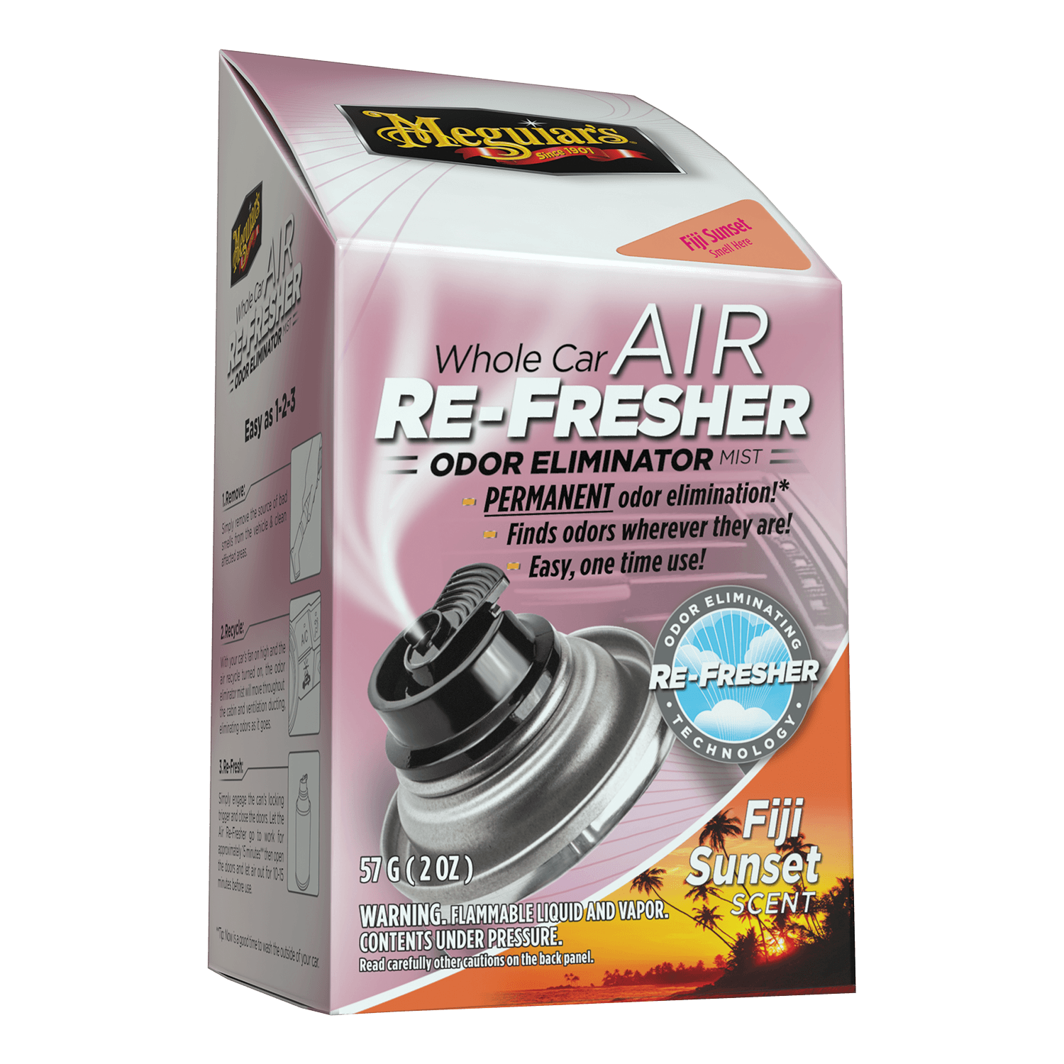 Meguiars Whole Car Air Re-Fresher Odor Eliminator – Fiji Sunset Scent