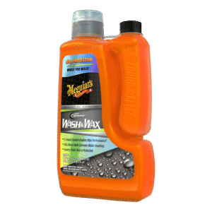 Meguiars Hybrid Ceramic Wash & Wax – Luxurious Car Wash with Instant Water Beading Protection - G210256, 48 Oz Wash, 8 Oz SiO2 Boost